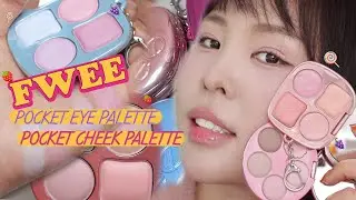 🩵퓌🩵NEW 포켓 아이팔레트/치크 팔레트 전색상 발색리뷰- 색이 귀엽고 말캉뽀용해