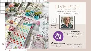 LIVE 151 - Nowe Craftvenowe - Prima Marketing  Postcards from Paradise, Avec Amour