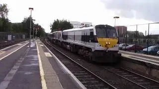 RARE IE 201 Class loco 231 + Failed NIR 201 Class loco 209 & DD Set 9003 - Belfast Central 6/6/17