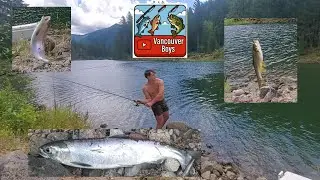 Taking a buddy to the Lewis River and catching fish!