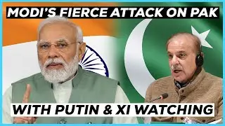 Pak Hypocrisy Exposed by PM Modi with Putin & Xi Watching