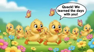 Days of the week by little ducklings