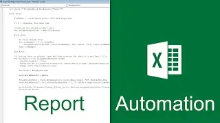 Excel VBA Report Automation