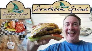 Beach Food Restaurant Travel Guide: Burgers & Gelato at Southern Grind in The Wharf Orange Beach, AL