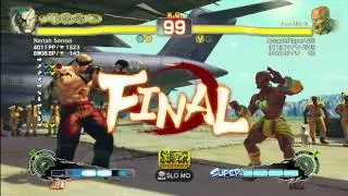 [Sagat] Ryan Hart vs ArcadePlayer100 [Dhalsim] SSF4 Arcade Edition Version 2012