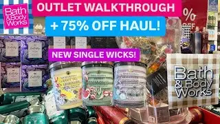 Bath & Body Works 75% OFF Outlet Walkthrough + Haul | New Single Wicks!