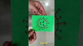 #shorts/ #youtubeshorts/ How to draw coronavirus/ Coronavirus drawing/ Covid-19 drawing easy