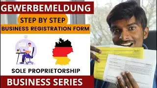 Register Sole Proprietorship Germany | Business registration step-by-step Gewerbemeldung | English