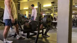Day 2/4 Bench Press set 5/5 x 2 reps (fail) 150kg