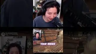 Fuslie Reacts to Tarik Crashing Out Over a Smoke in CS:GO 😭💨 #shorts