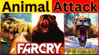 Far Cry Primal &ndash; All Brutal Animal Attacks in Ultra Realistic Gameplay!
