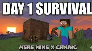 Can I Survive The First Night? 😱 Minecraft Survival Series Ep 1 #minexgaming