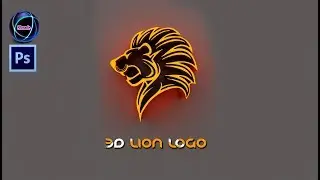 3D Lion Logo Design with photoshop