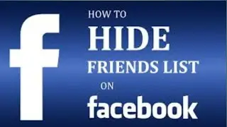 Hide facebook friends list || how to hide facebook friends