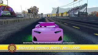 Cars 3: Driven to Win (PS4) - Rich Mixon in Radiator Springs Wheel Well Loop (Subscriber Request)