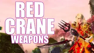 GW2 - Red Crane Weapons Preview - Showcase - Guild Wars 2 End of Dragons