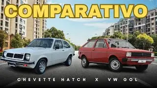 Comparativo Anos 80: Chevrolet Chevette Hatch x Volkswagen Gol 1300