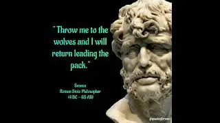 Lucius Seneca Quotes : Ancient Stoic Roman Philosopher l One Of The True pioneers Of Stoicism---