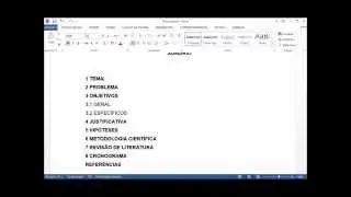 Itens Básicos de um Pré-Projeto de Pesquisa