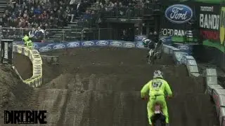 Cedric Soubeyras endo crash at Belfast Monster Energy Arenacross 2016