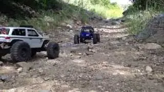 Axial Racing Poison Spyder and Spawn Wraith hit the trail!
