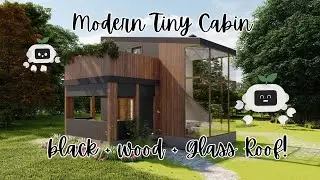 Modern Tiny Cabin Tour  Glass Roof + Rooftop Deck in a Studio-Style Tiny Home