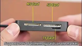 BezosMax Memory Card Reader,USB USB-C to SD/TF/MS/CF Card Reader Adapter