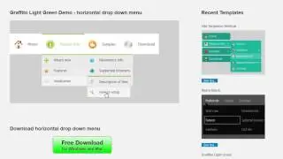 Horizontal Drop Down menu: Mega Menu with Multicolumn Submenus!