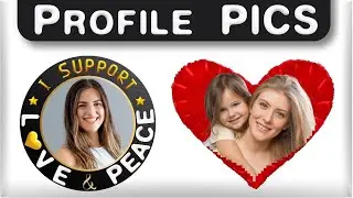 Profile Picture Design Examples, Frame Ideas, for Social Media