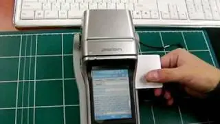 PDA Reading Biometric Smartcard