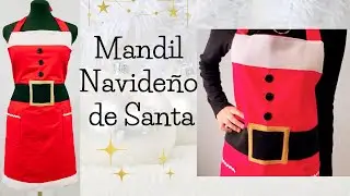 Mandil De Santa con Patrón paso a paso.