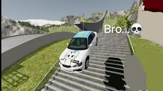 Stairs vs Cars on Phone—Лестница против Машин на Tелефоне IN BeamNG.drive!.