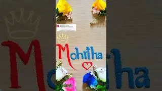 Mohitha ❤ Sand Art Name | Beautiful Sand Writing Shorts #nameart #viralsandart #shorts #sandart