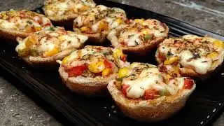 Bread Katori Pizza | Pizza Cup in pan | Sugar and Spice