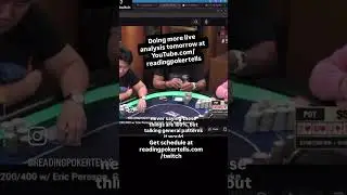 Hustler Live poker tells? Watch my live analysis of tells/behavior #poker #pokertips