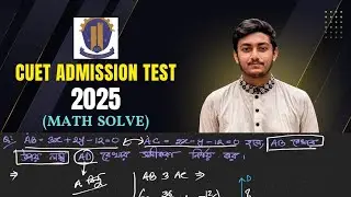 CUET 24-25 Solution || Straight Line || Math First Paper