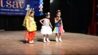 Sian International School kids doing anchoring in Annual Function.