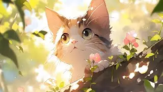Cozy Cat Garden ☁️ Relaxing Music &bull; Study &bull; Chill &bull; Sleep