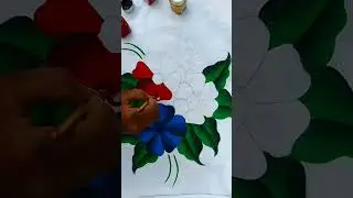 New chadar painting desain 🌹🎨#shortvideo #designpainting 🙏❤❤