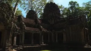 Exterior of Ta Prohm Temple, Part of the Angkor Wat Complex in Seam Reap, Cambodia