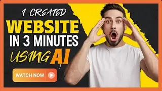 Create Your Website Using AI | This Is Insane | Artificial Intelligence (2023)