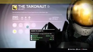 Destiny NEW EXOTIC TAIKONAUT TITAN HELMET