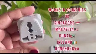 Type G Travel Adapter Power Plug for UK, Singapore, Hong Kong Universal International Adapter