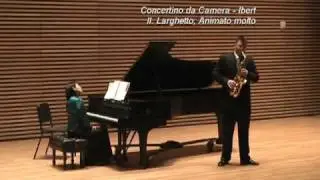 Concertino da Camera by Jacques Ibert, Movement II: Larghetto; Animato molto