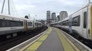 Charing Cross Railway Station 376014/376022/465016/465909 SE PASS EACH OTHER on 7th September 2024