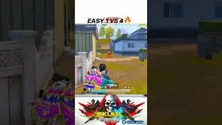 Easy 1 Vs 4 🔥 #shorts #bgmi #sprayking #skullxgaming #gaming #gameplay #viralvideo