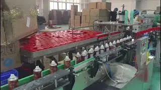 FULLY AUTOMATIC AEROSOL FILLING MACHINE | BAG-ON-VALVE SYSTEM | SPRAY CAN FILLING LINE