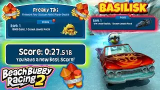 Freaky Tiki 🎫| 10k Coins 🪙 Prize✨| Kingpin🤴🏻+ Leeta 🔫| Beach Buggy Racing 2 🏖🏁| BB Racing 2