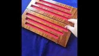 Custom 3 chamber Tiger Maple Hardwood Presentation Case for Tin Whistles #tinwhistle #woodworking