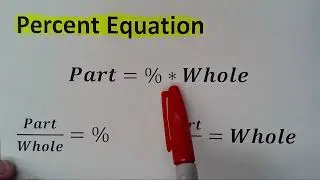 GED Math Lesson 17 / ☑️ Percent Equations all Variants Key word and Possible Questions